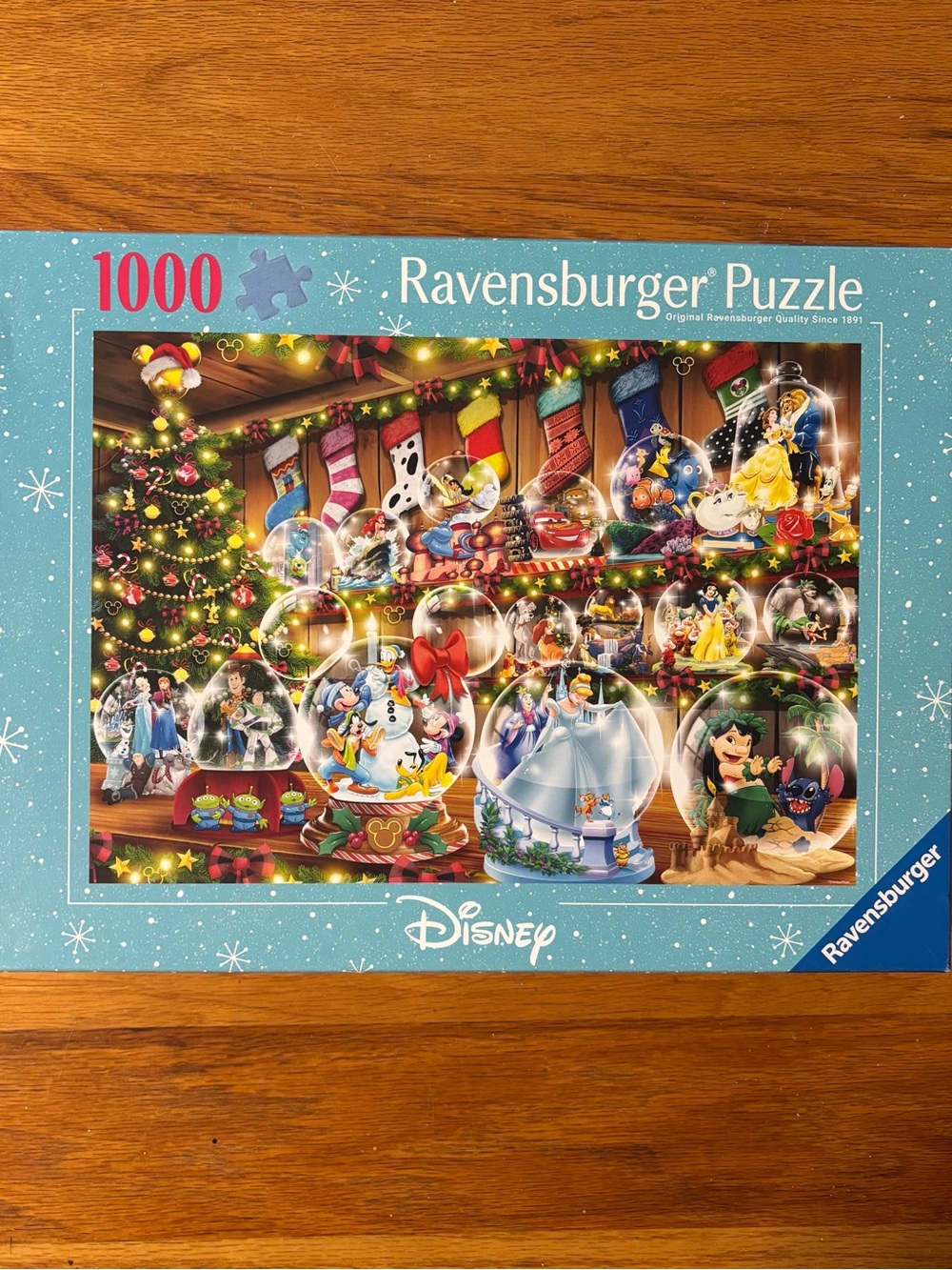 Ravensburger Disney 1000-Piece Holiday Snow Globe Puzzle